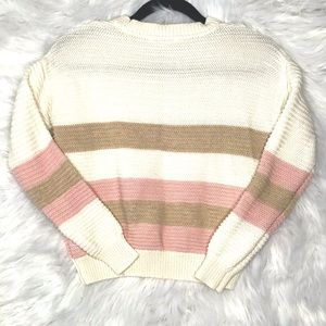 Small Neapolitan Ice Cream Knit Sweater